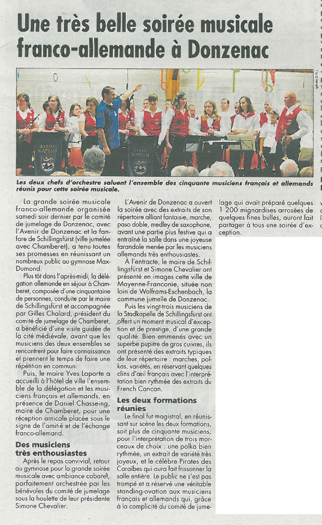 concert jumelage